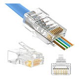 Vcelink Rj45 Cat5e Cat5 Conectores De Paso Extremos Cat5e R