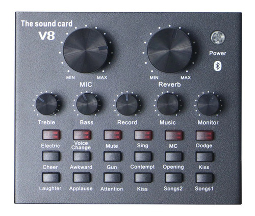 Tarjeta De Sonido Externo Mixer De Audio Portable De Consola
