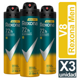 Desodorante Rexona V8 Pack De 3 Unidades 150ml