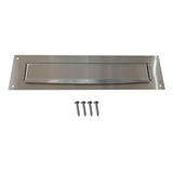 Frente Buzon 208 X 56mm Atornillar Acero Inox Cartas Puerta