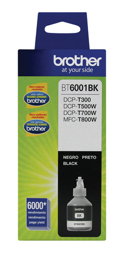 Botella De Tinta Negra Brother Bt6001bk - Compatible Solo