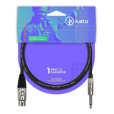 Cabo De Microfone Desbalanceado - Xlr / P10 - Fêmea- 5m