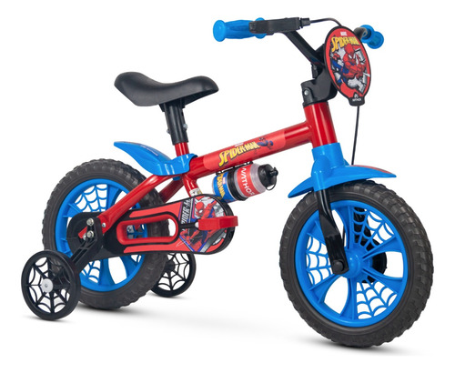 Bicicleta Aro 12 Spider Man Homem Aranha Infantil Nathor