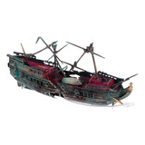 Aquarium Ornament Shipwreck Sailing Boat Sunken Ship