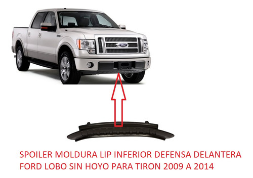 Moldura Inferior Defensa Delantera Ford Lobo 2012 2013 2014