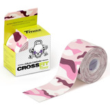 Bandagem Elastica Adesiva Tmax 5mx5cm Crosstape Cor Rosa