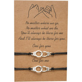  2 Pcs Pinky Promise Distância Correspondente Pulseira Amiza