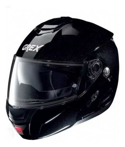 Casco Grex G9.2 Abatible Negro Brillante Lente Interno Xxl