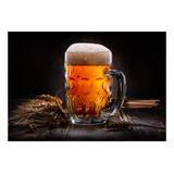 Quadro 3d Grande Tela Caneca De Chopp Cerveja Bar 100x70