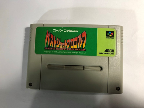 Juego Nintendo Super Famicom Best Shot Pro Golf