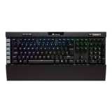 Teclado Gamer Corsair Platinum K95 Qwerty Cherry Mx Rgb Speed Inglés Us Color Negro Con Luz Rgb