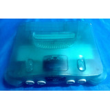 Nintendo 64 Anis Azul Transparente Original Testado + Tampa