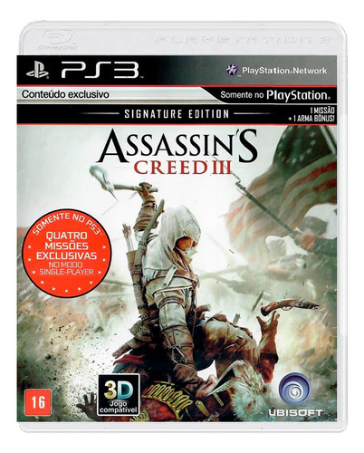 Jogo Seminovo Assassin's Creed Iii Signature Edition Ps3