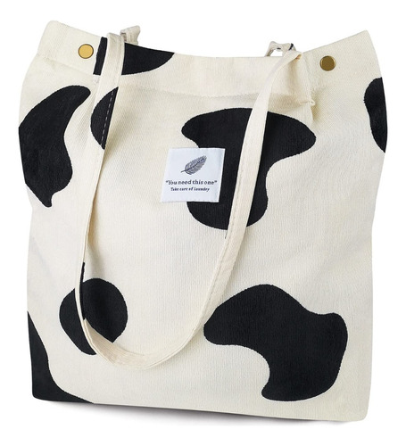 Bolso De Hombro Moda Pana Lona De Moda Alta Capacidad Mujer