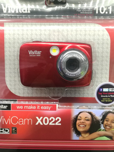 Camara Fotografica 10.1mp Zoom 4x Roja