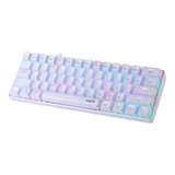 Teclado Nisuta Mecanico Rgb Blanco Nskbgz61w Switch Purple