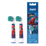 Refil Escova Eléctrica Oral-b Spiderman 2 Unidades