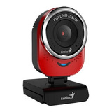 Camara Web Genius Qcam 6000 Full 1080p Usb Rojo