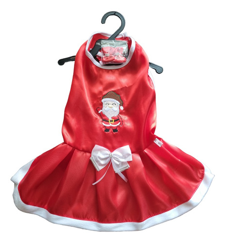 Roupa Fantasia Vestido De Natal Pet Cachorro Tamanho 5