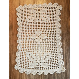 Paño Rectangular Tejido A Crochet/centro De Mesa 