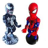 Combo Soportes De Joystick/celular Spiderman + Venom Pc Ps