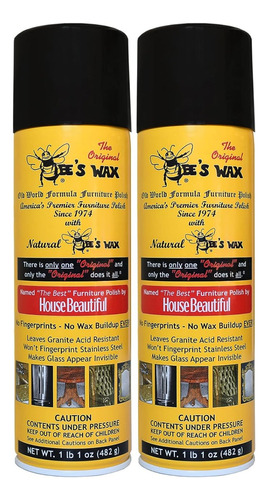 Cera Para Muebles The Original Bee's Wax De Abeja 2pzs