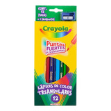 Lápices De Color Crayola Triangulares 12 Piezas + Sacapuntas