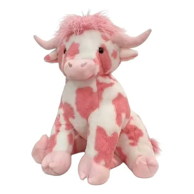 Peluche De Vaca Highland Suave Para Regalo Infantil Rosa Coral | Envío gratis