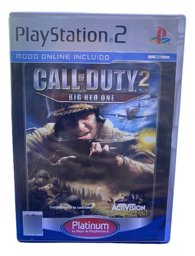 Jogo Call Of Duty 2: Big Red One Ps2 Original Europeu Pal