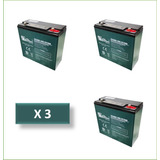 Baterias 12v/20ah Moto Electrica(bateria Recargable) Pack X3