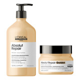 Absolut Repair Shampoo 750ml + Máscara Golden 250ml | Loréal