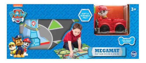 Alfombra Megamat Paw Patrol-peppa Pig Con Vehículo Tap00512