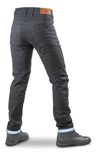 Pantalon Jean S2 Negro Con Protecciones Solco Asmotopartes