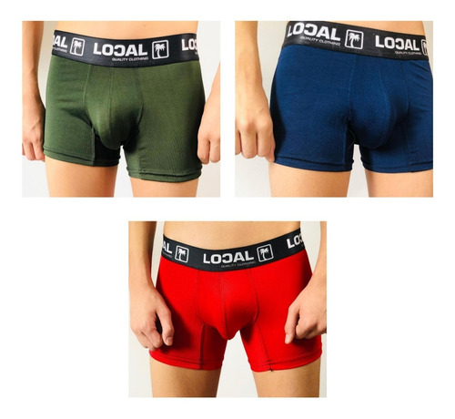 Boxer Ropa Interior Masculina Microfibra X3 Uds