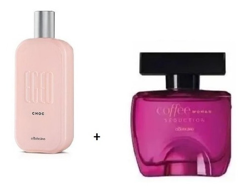Kit Perfume Egeo Choc + Coffe Woman Seduction Oboticario 