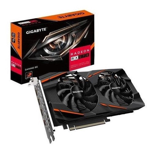 Rx 570 Placa De Video Amd Gigabyte Rx 500 Series Rx 570 8gb