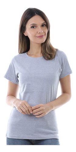 Camiseta Feminina Básica 100% Algodão Caimento Perfeito