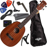 Kit Ukulele Abacaxi Malibu Concerto Elétrico Aquila 23 Spe