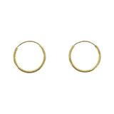 Mini Arracada 11mm Oro 10k Kt Para Niña Mujer / Regalo 2 Pz