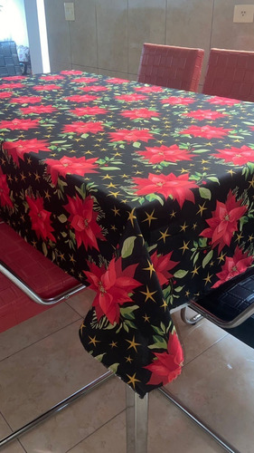 Toalha Natal P/ Mesa 6 Lugares 2,10 X 1,45m Várias Estampas