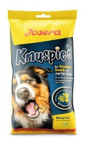 Pack 6 Snack Premio Perros Josera Knuspies Sabor Pato 150gr 