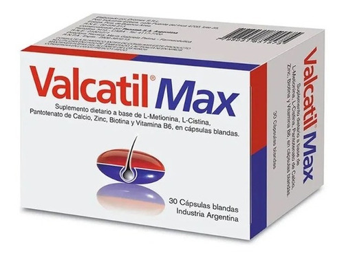 Valcatil Max Anti Caida Cabello X 30 Capsulas Blandas