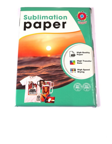 Papel De Sublimacion Energy A4 100 Gramos 100 Hojas