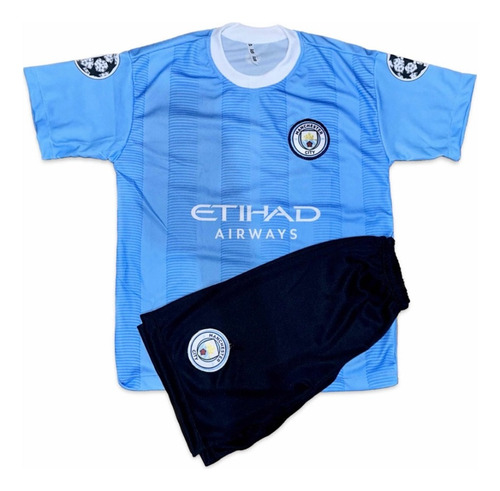 Kit Uniforme Infantil Futebol Camisa E Shorts Times Europa