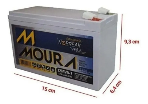 Bateria Moura No-break Apc Back-ups Es 600va 1500va 12v 7ah