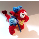 Disney Mushu Y Cree Kee Miniatura Tejido Amigurumi Crochet