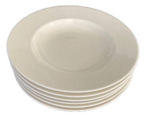 Platos De Porcelana X 6 Unidades