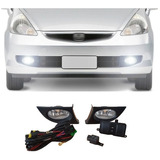 Kit Faro Auxiliar Antiniebla P/ Honda Fit 2005 2006 A 2009 Tecla Grande