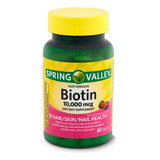 Biotina 10000mcg Spring Valley® Fast Dissolve 60unid Eua