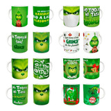 Tazas Navideñas De Grinch Personalizadas Varios Diseños